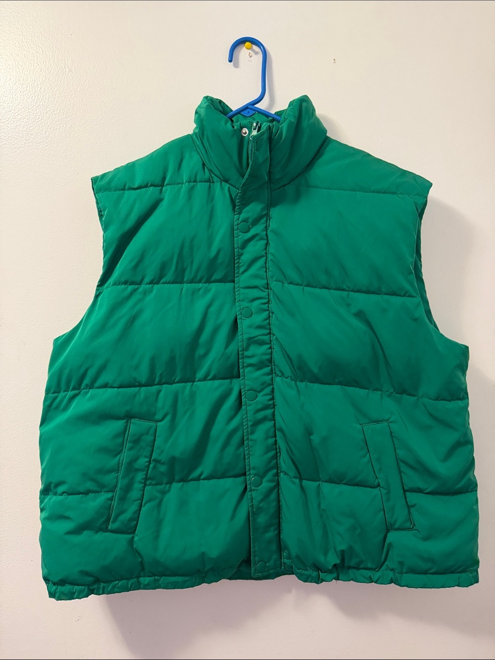 Target Green Women's Puffer Vest - Sleeveless Quilted Jacket